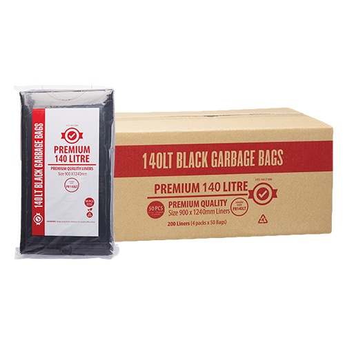 140L HEAVY DUTY GARBAGE BAGS *200/CARTON*