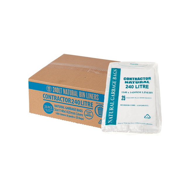 SCS 240L-Contractor-Clear-Garbage-Bags-CON240LTCL