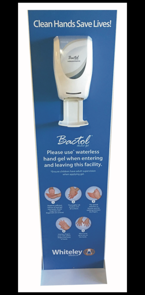 HAND HYGIENE STAND WHITELEY