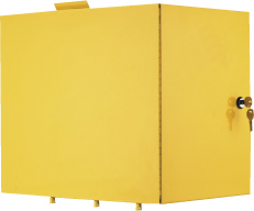 LOCKING COMPARTMENT YELLOW METAL SCS