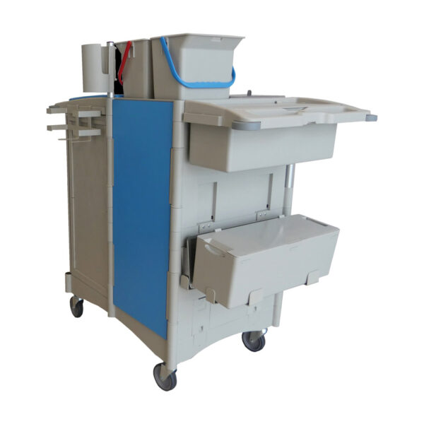 BRIX Platinum Janitor Cart with Enclosed Lid